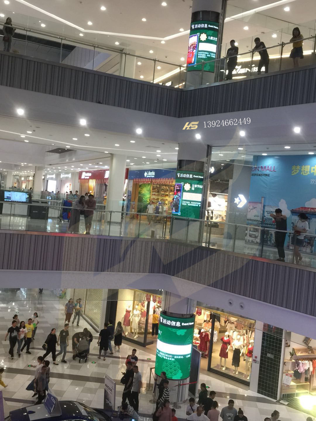 latest company case about 12 flexible LED circular LED display screens Suzhou Yongwang Dream City  2