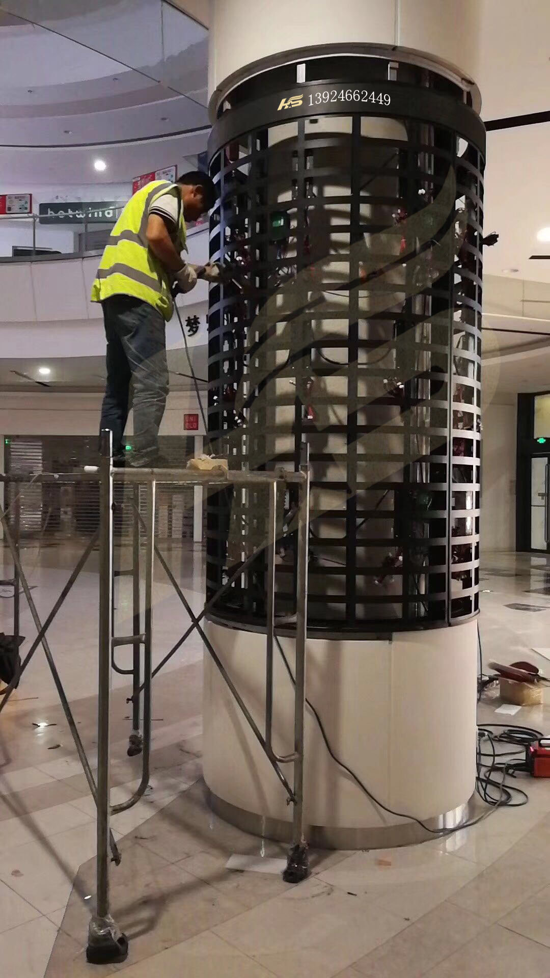 latest company case about 12 flexible LED circular LED display screens Suzhou Yongwang Dream City  3