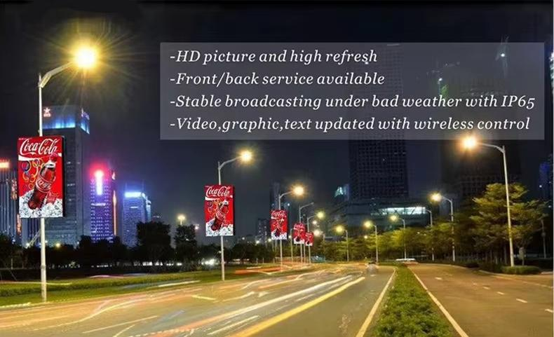Smart Pole Light LED Signs LED Traffic Screen 0