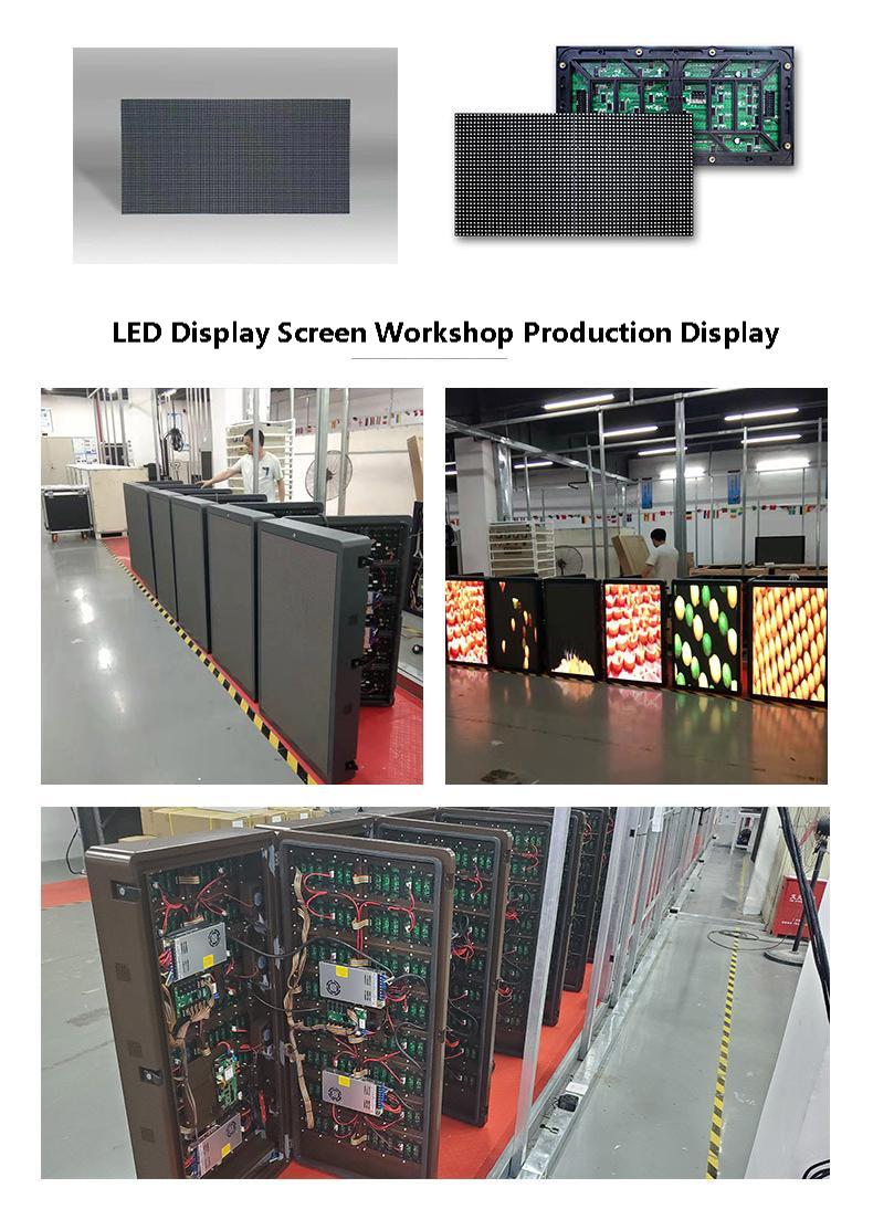 Outdoor street pole led screen P4 Street lighting pole led display 0