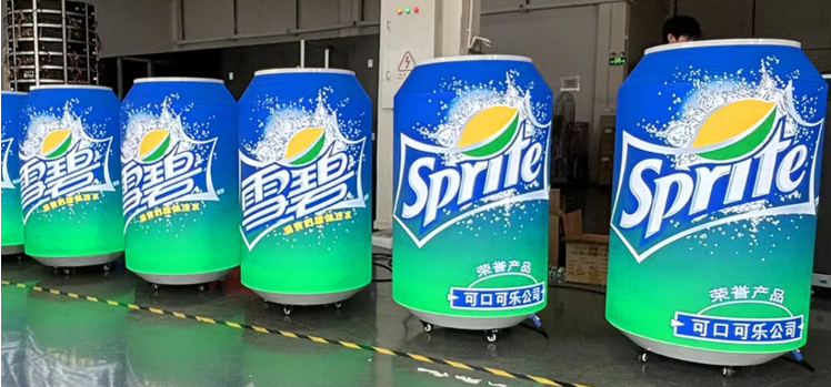 Creative Cans Led Display Screen bottle shape LED display 6