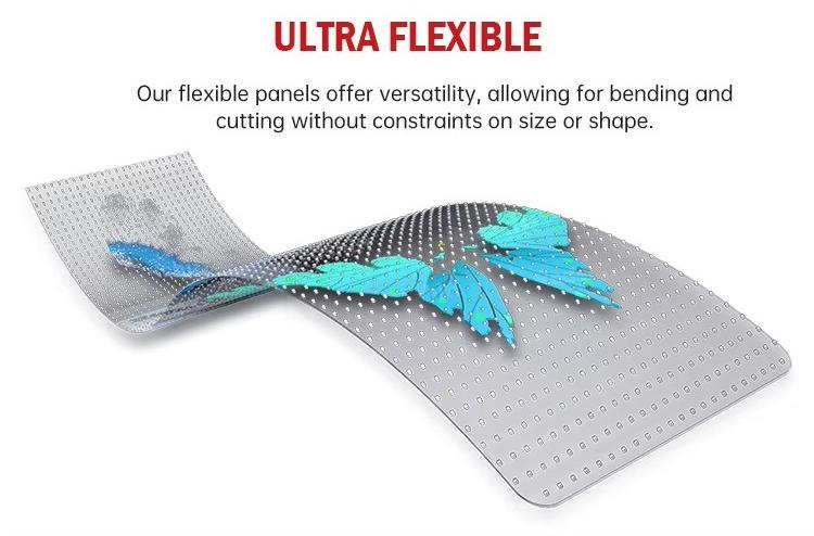 Transparent Led Film Display on Window Flexible Transparent Video Wall 0