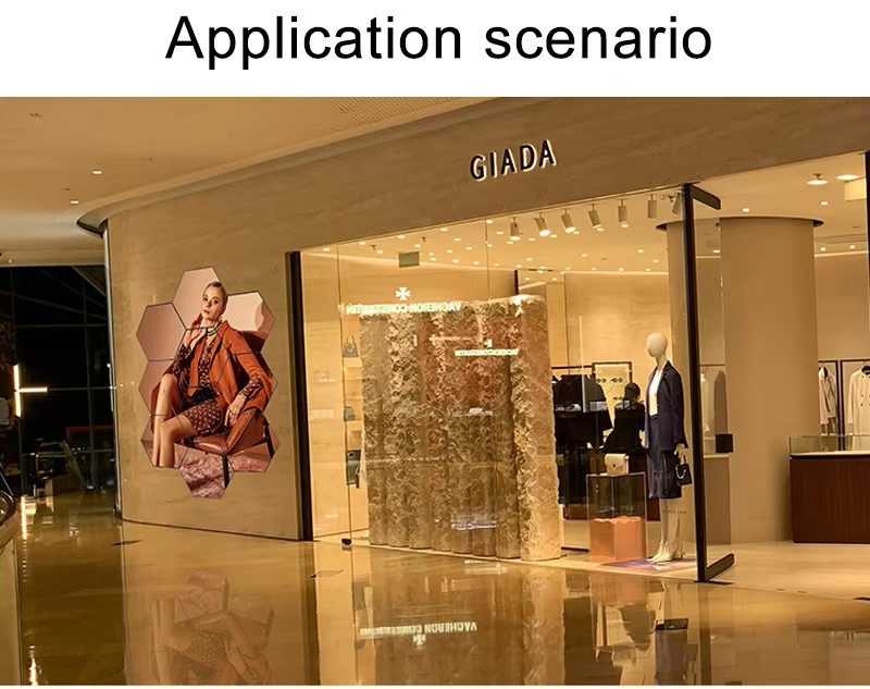 Hexagonal LED display Double Sided led display logo LED Display  Hexagonal Led Screen 2