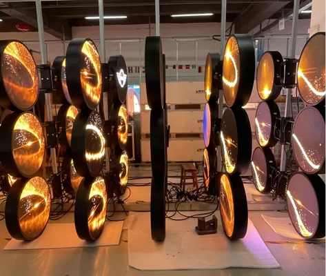 Outdoor P4 circular round shape sign circle screen led logo display