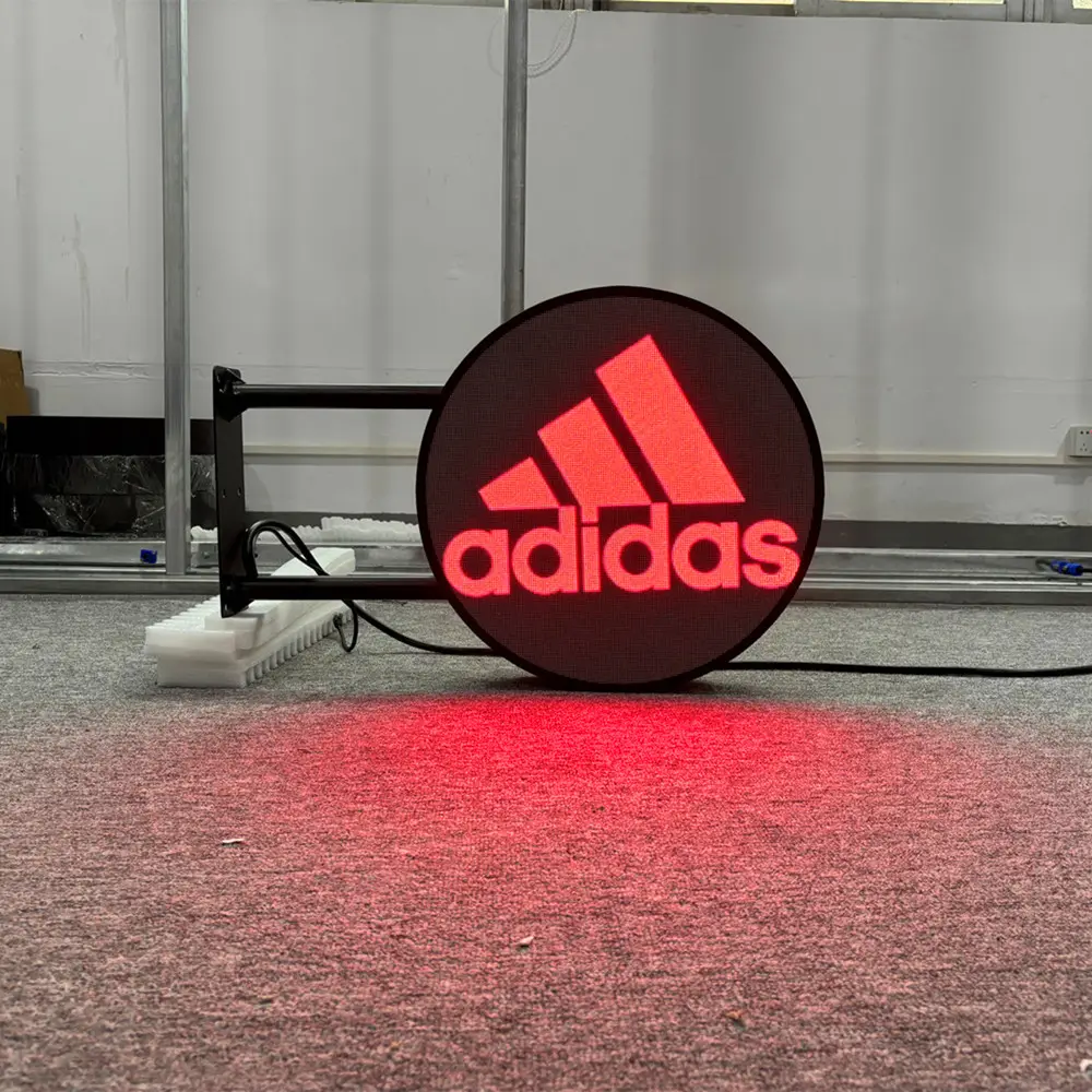 Outdoor Circular Round Logo Led Screen P4.28 for Shop Advertising Led Display