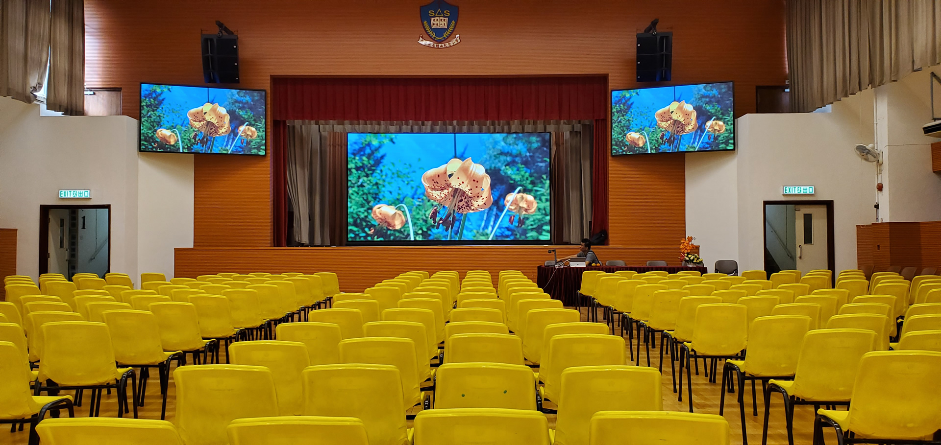 Hong Kong School auditorium LED display screen