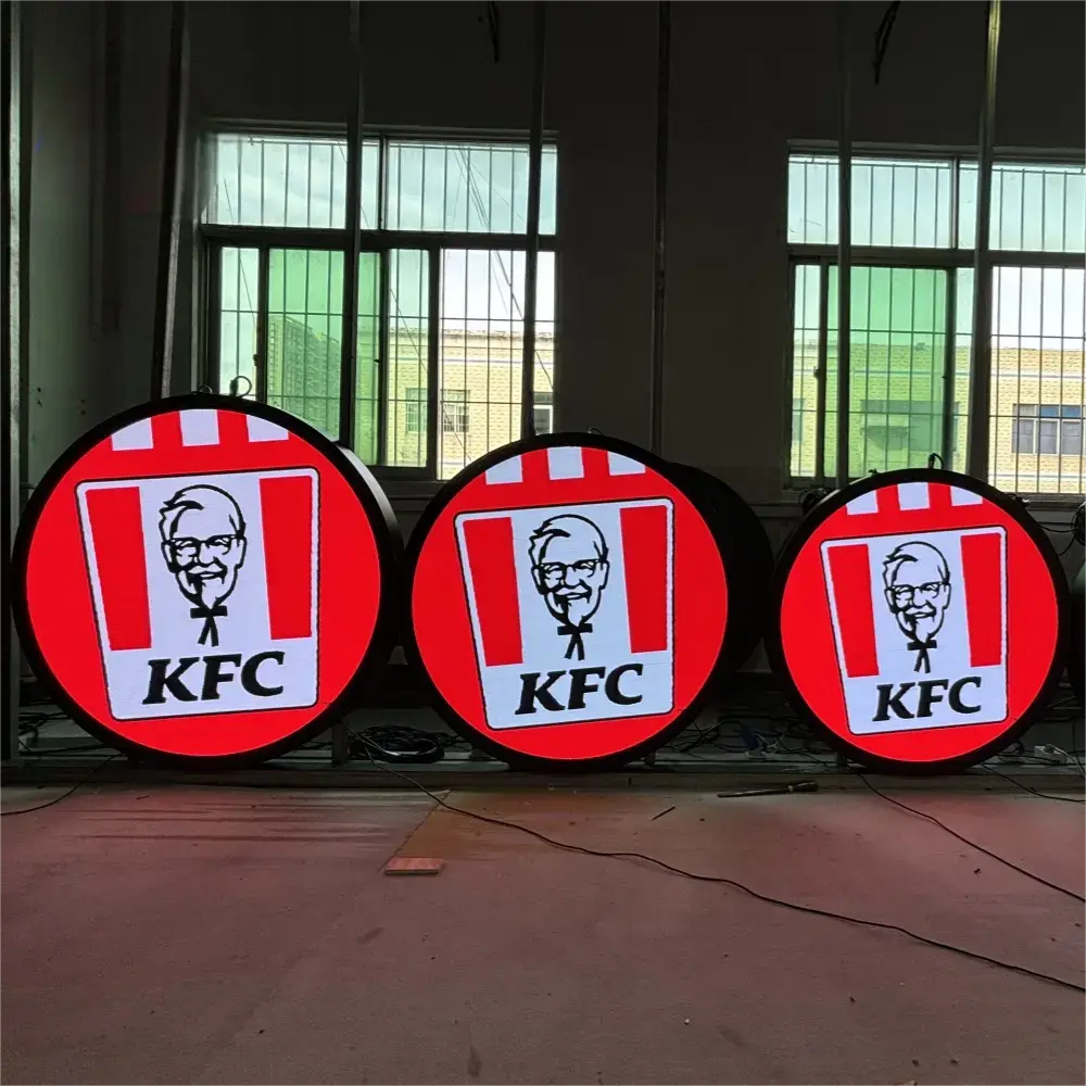 P4.28 Double Sided Round LED display Logo display circle Led Display Billboard