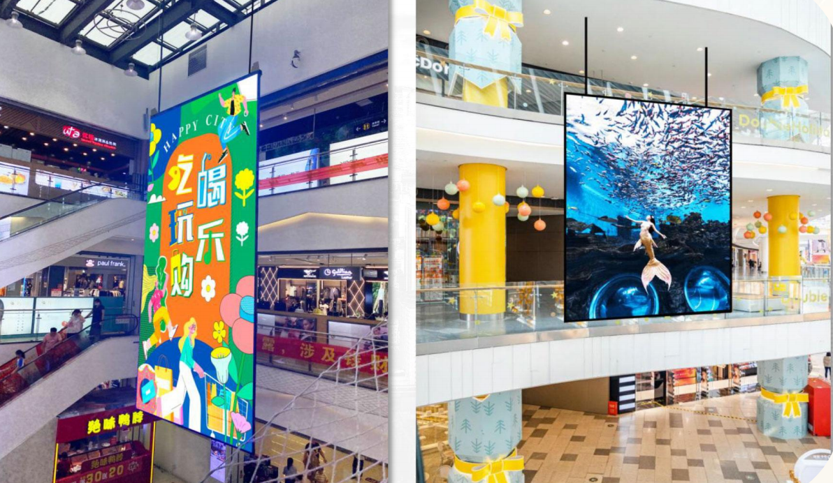 Double Sided Led Display Ultra-Slim GOB LED screen