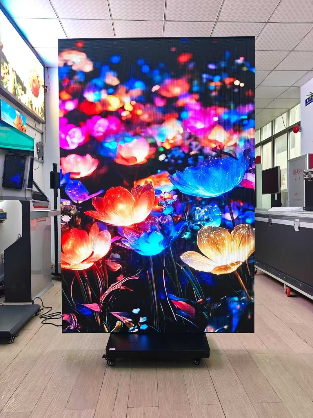 P2.5 LED Poster Display 3 Fold Poster Led Dispaly Doble side display Floor Stand LED Poster