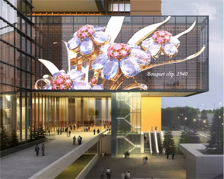 Outdoor transparent LED display 