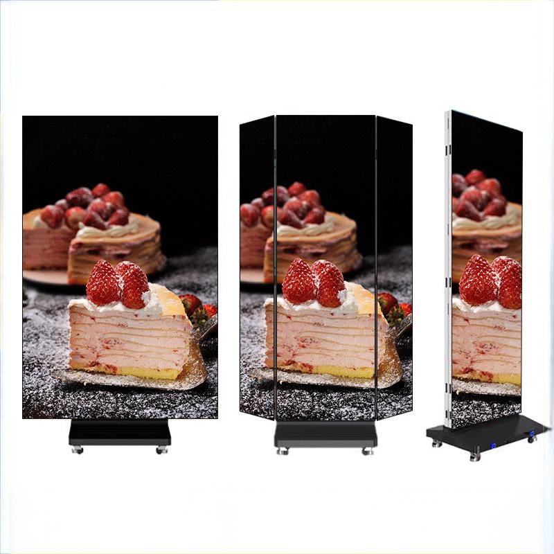 Mirror LED screen Foldable LED screen  LED vertical advertising screen