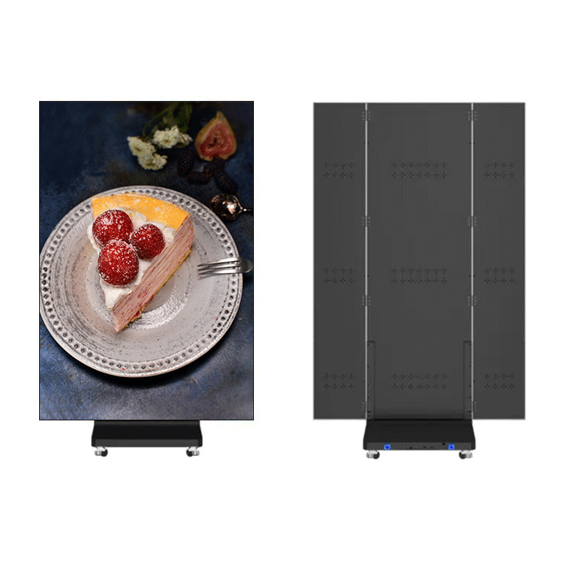 Mirror LED screen Foldable LED screen  LED vertical advertising screen