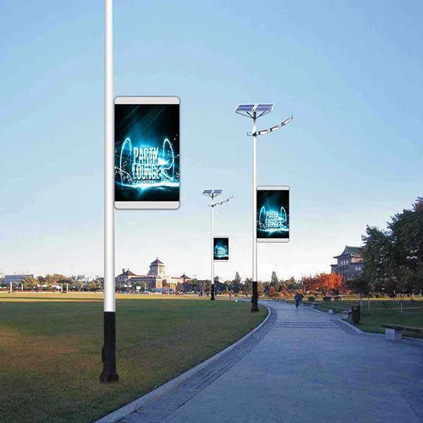 640*1280mm Double sided LED display Outdoor Street Pole Led Screen
