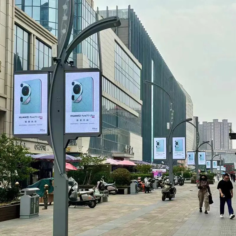  Smart Pole Light LED Signs LED Traffic Screen