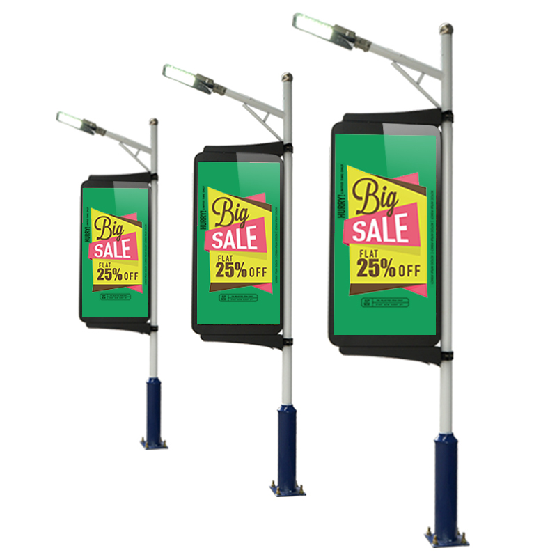  P3.33 Street outdoor pole led display for advertising screen