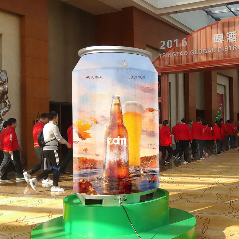  Creative Cans Led Display Screen bottle shape LED display