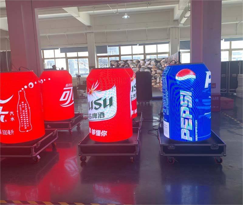  Creative Cans Led Display Screen bottle shape LED display