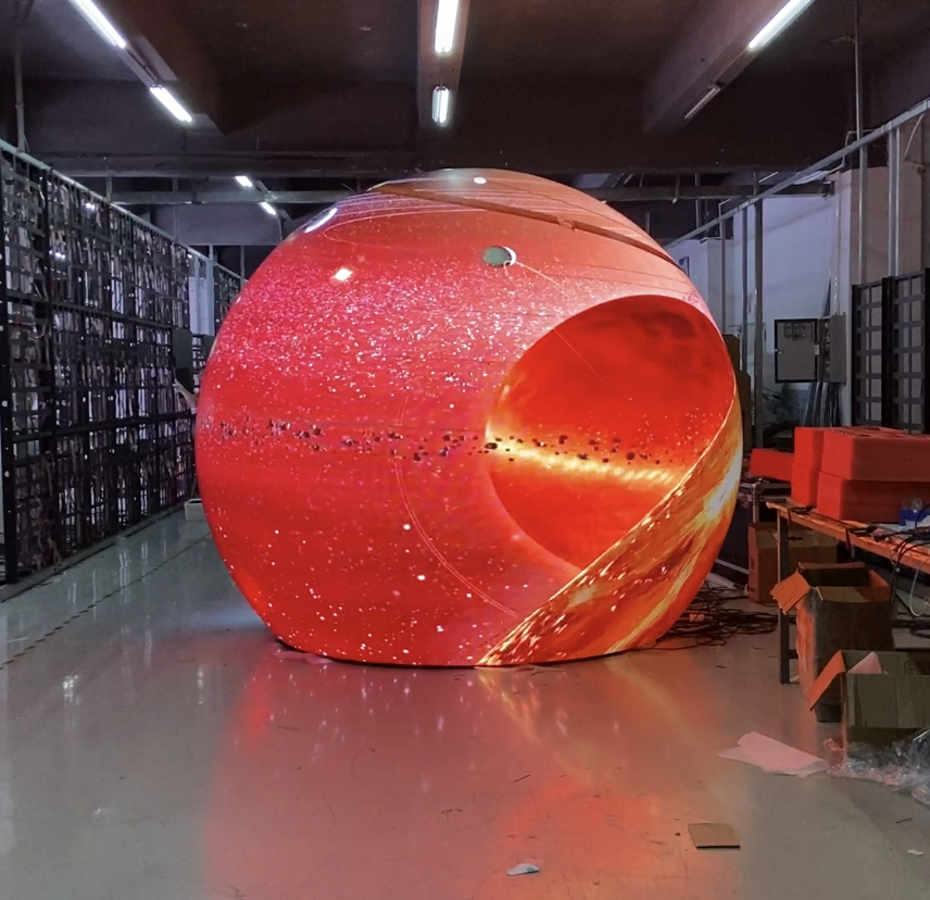 Customized LED Spherical Ball Light Screen LED Video Sphere Screen Display