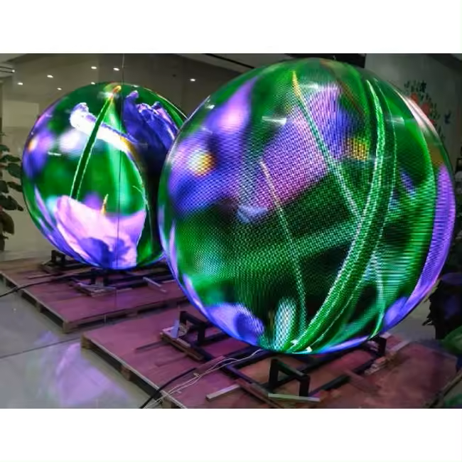 Customized LED Spherical Ball Light Screen LED Video Sphere Screen Display