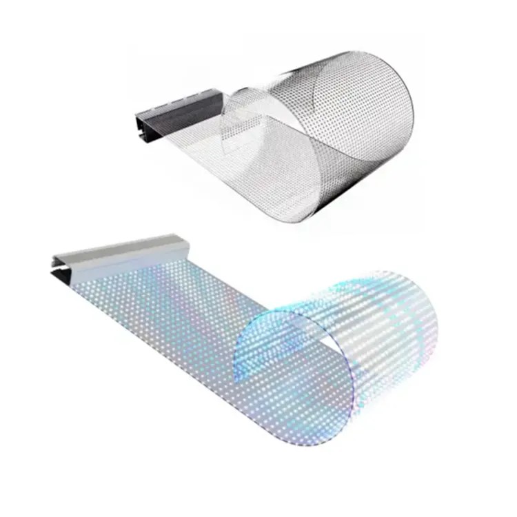  LED Transparent Film Screen Flexible Transparent LED Screen