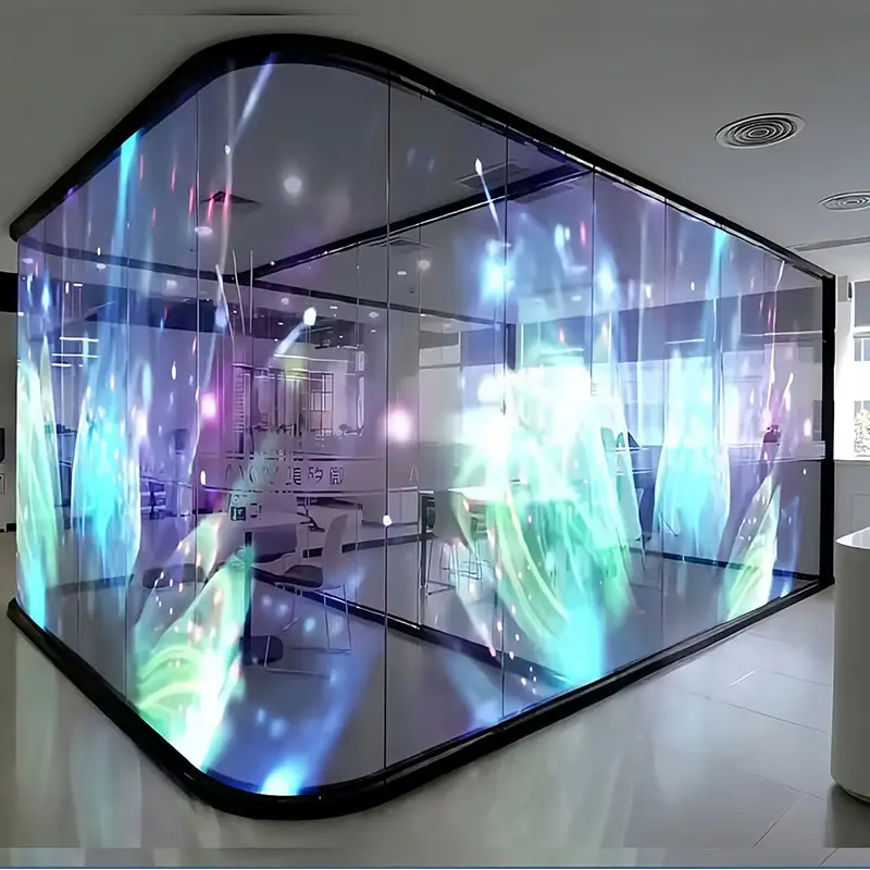  LED Transparent Film Screen Flexible Transparent LED Screen