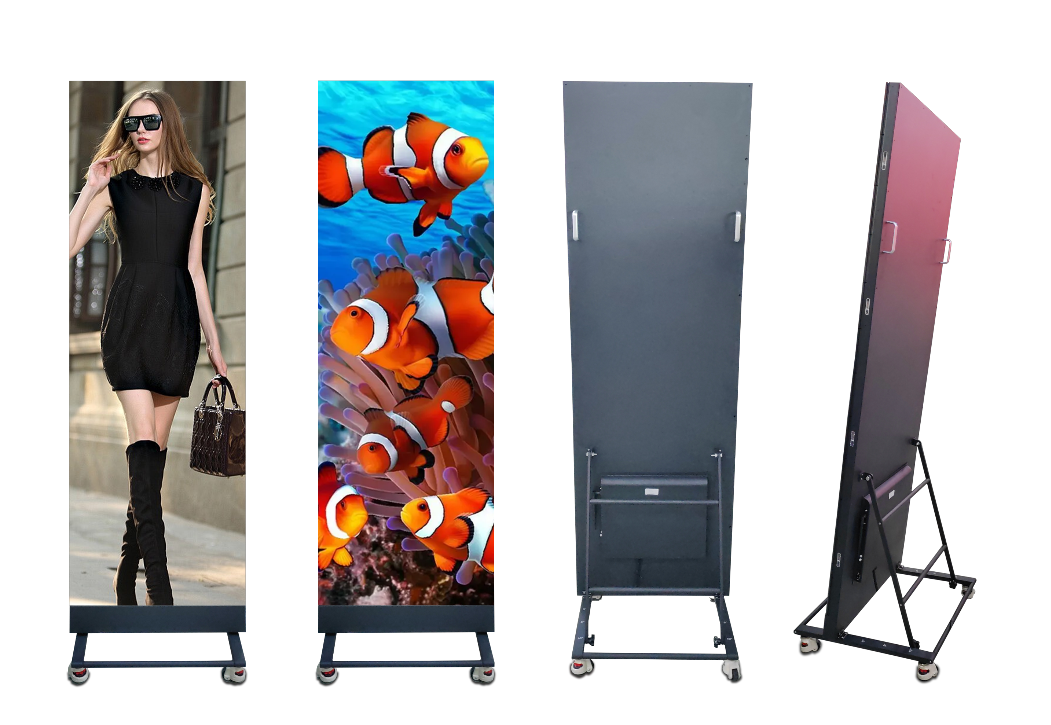 Smart Full HD LED Poster Screen P2.5 Standing Indoor Event Digital Signage