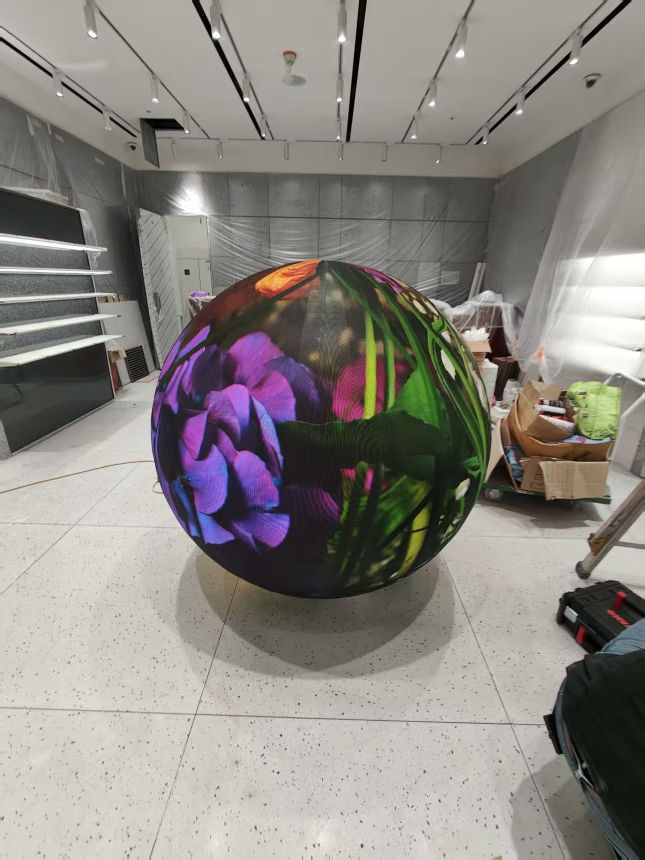 South Korea Seoul -spherical led ball display for airports