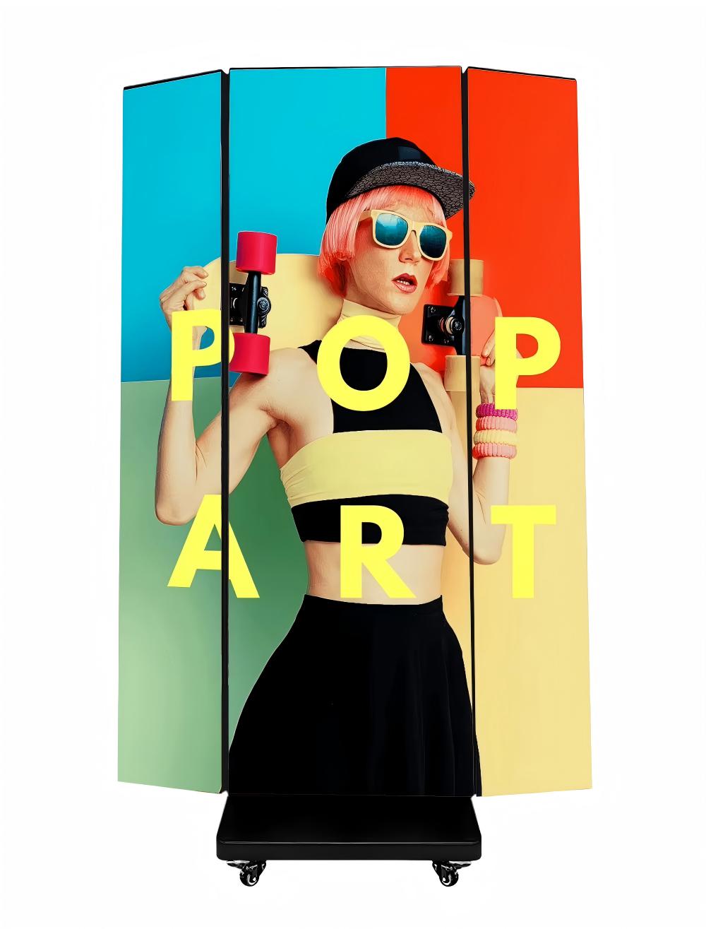 P1.8 Tri Fold Poster Led display Foldable led Screen Double Sided led dispaly