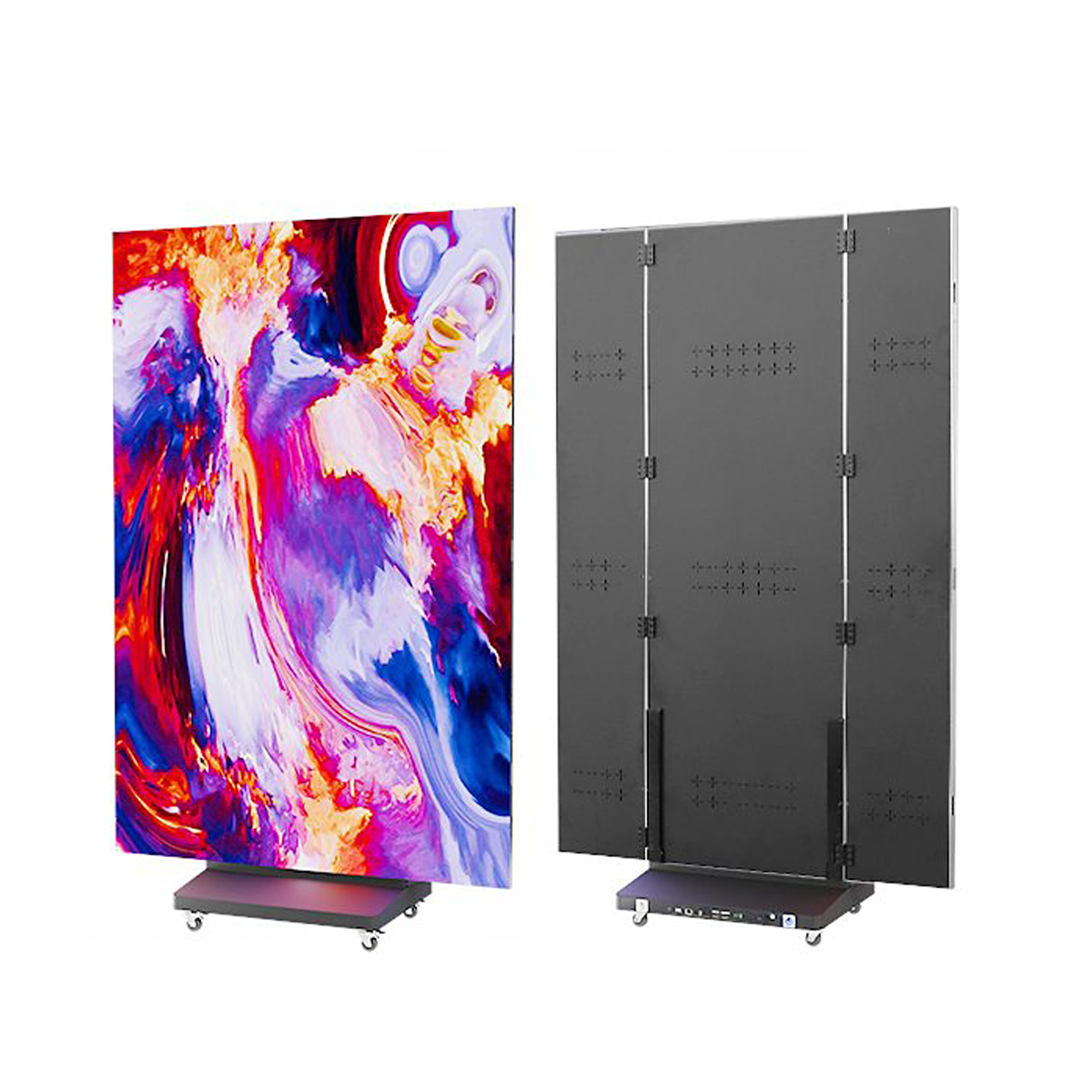 P2.5 Tri Fold Poster Led display Foldable led Screen Double Sided led dispaly