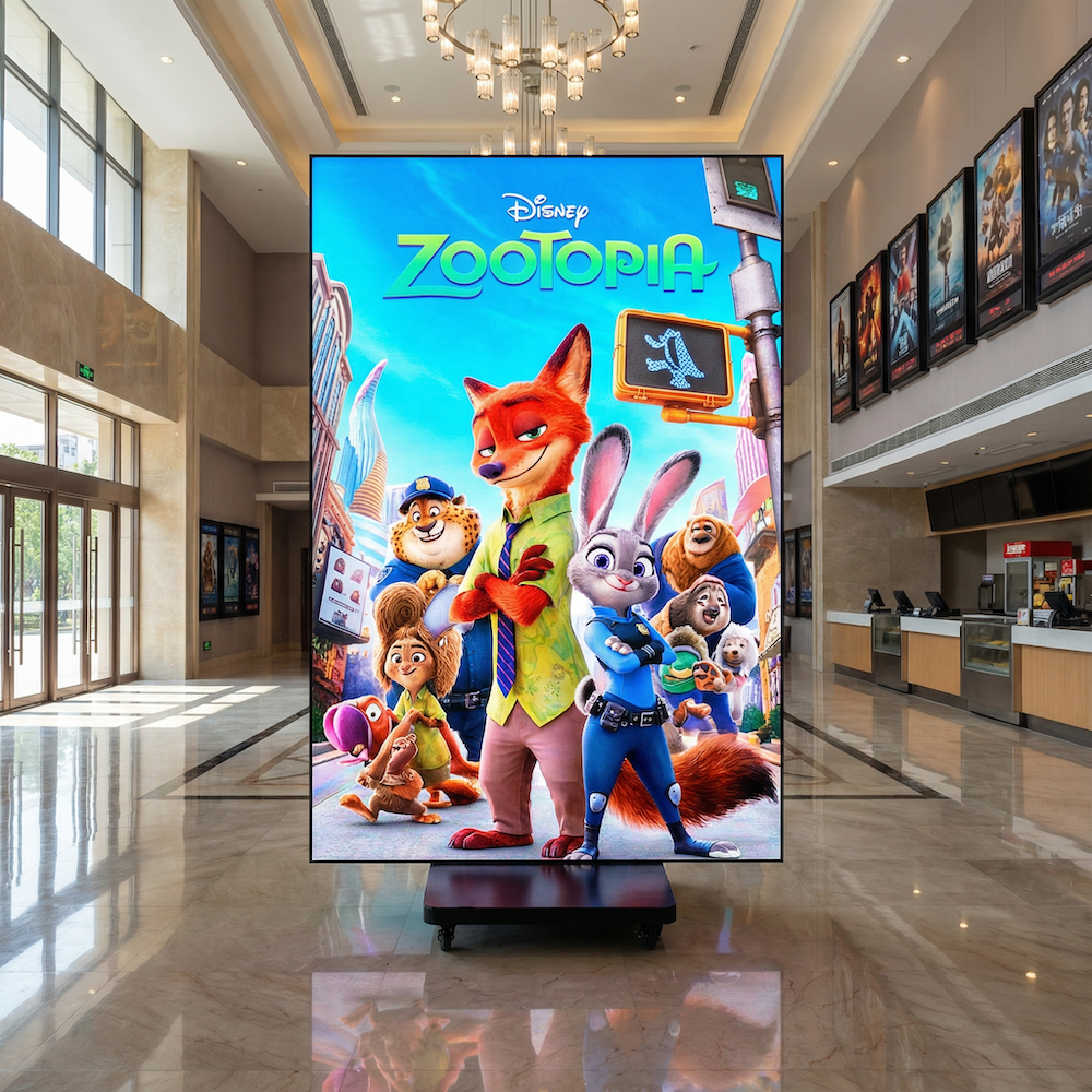  Full Color Indoor led display Tri Fold Foldable LED Poster Screen Display