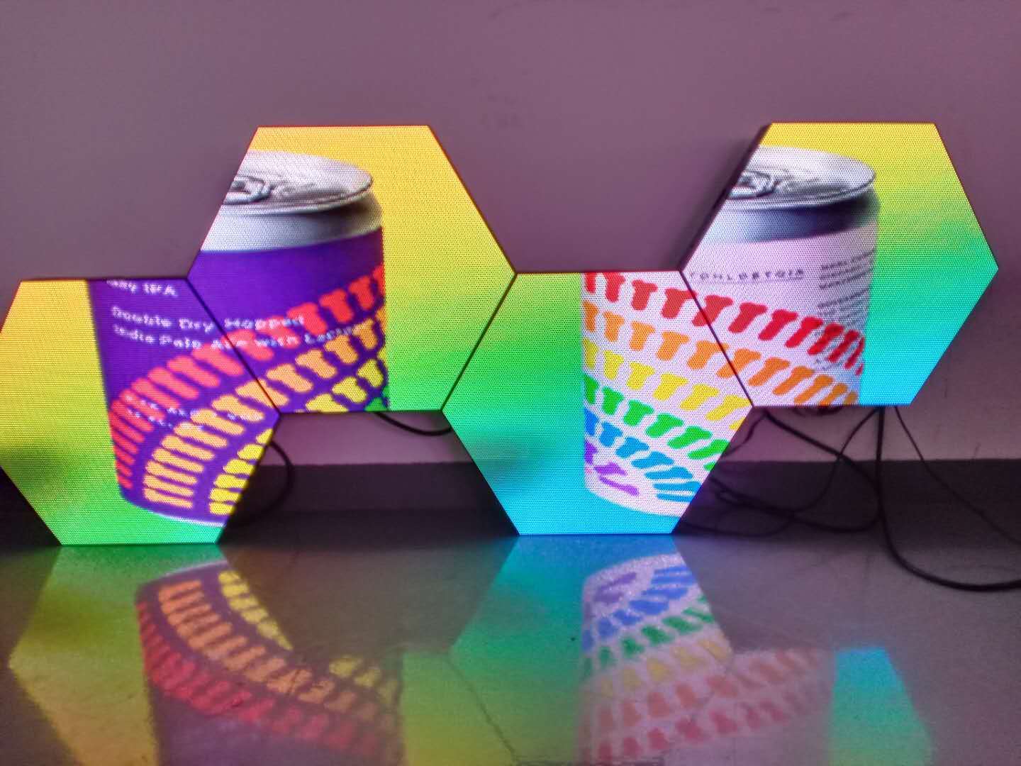 Indoor P4 Hexagonal LED Display Screen