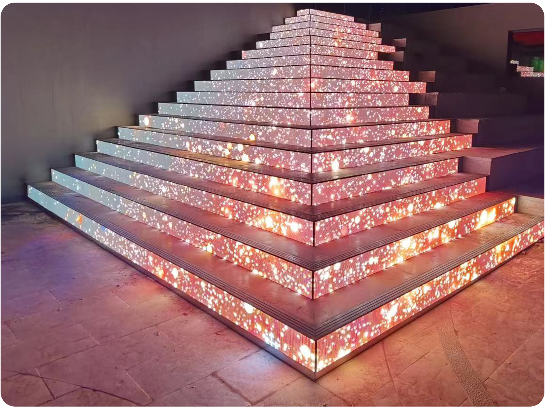 P2.976 LED floor tile display screen