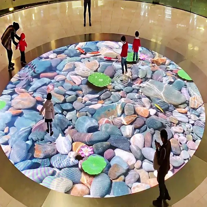 P3.91 LED floor tile display screen