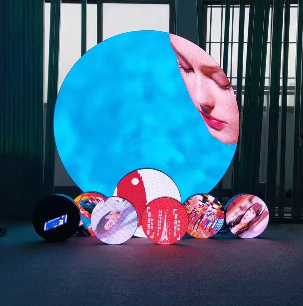 Outdoor P4.28 Round LED display screen /Circle LED Logo Display