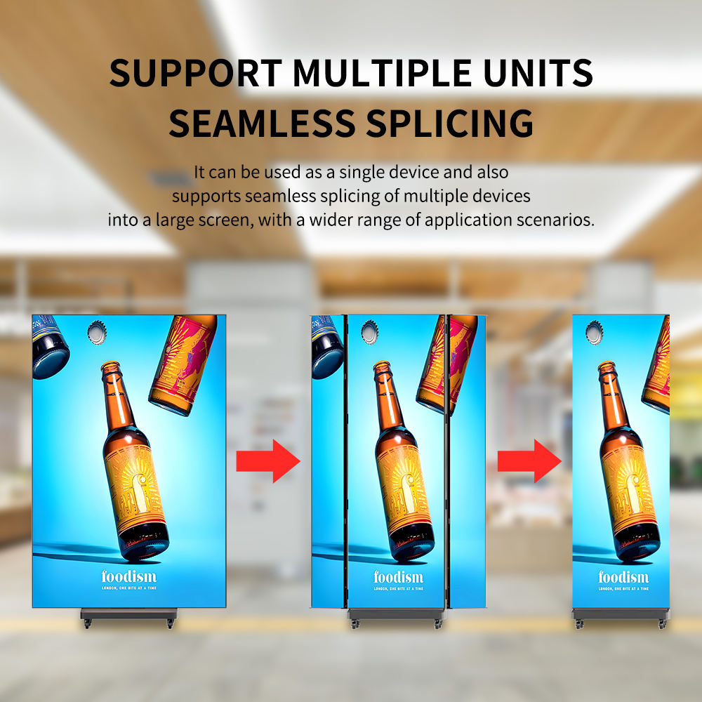 Tri Fold Poster Led display Foldable led Screen Double Sided led dispaly