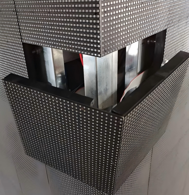 Indoor Square Pillar LED Screen 90-degree Column Body Shape Led Display Upright Posts LED Display Screen