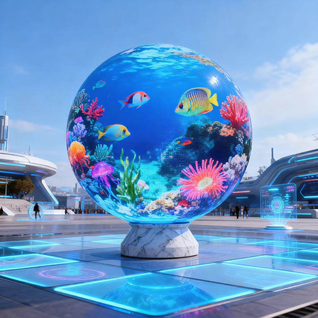  Outdoor LED Sphere Screen /outdoor spherical LED display screen