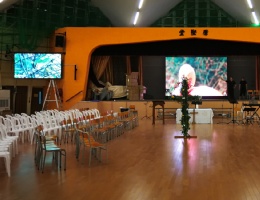Ph2.5+ph3 indoor full color screen appearance in Hongkong school