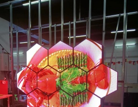 Outdoor Hexagon LED Display