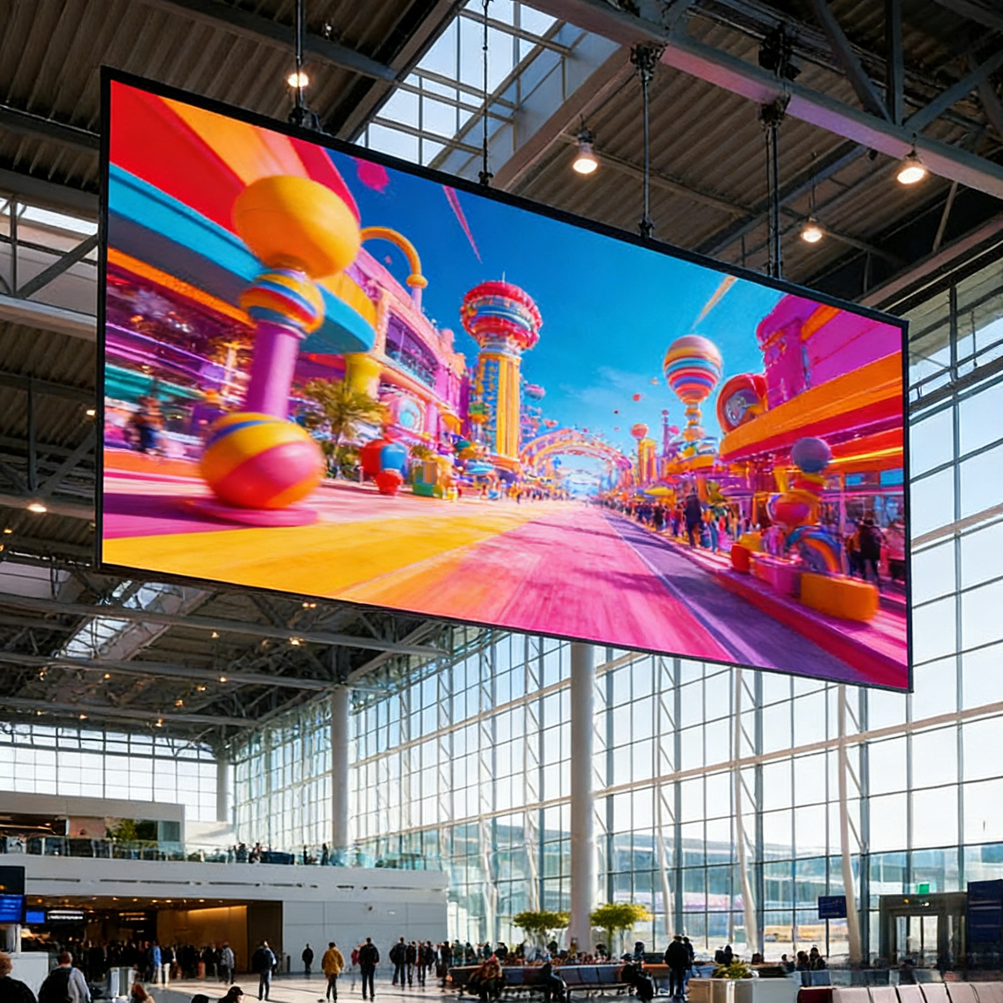 Ultra-thin Double-sided LED Poster Displays 8K LED display for Airports