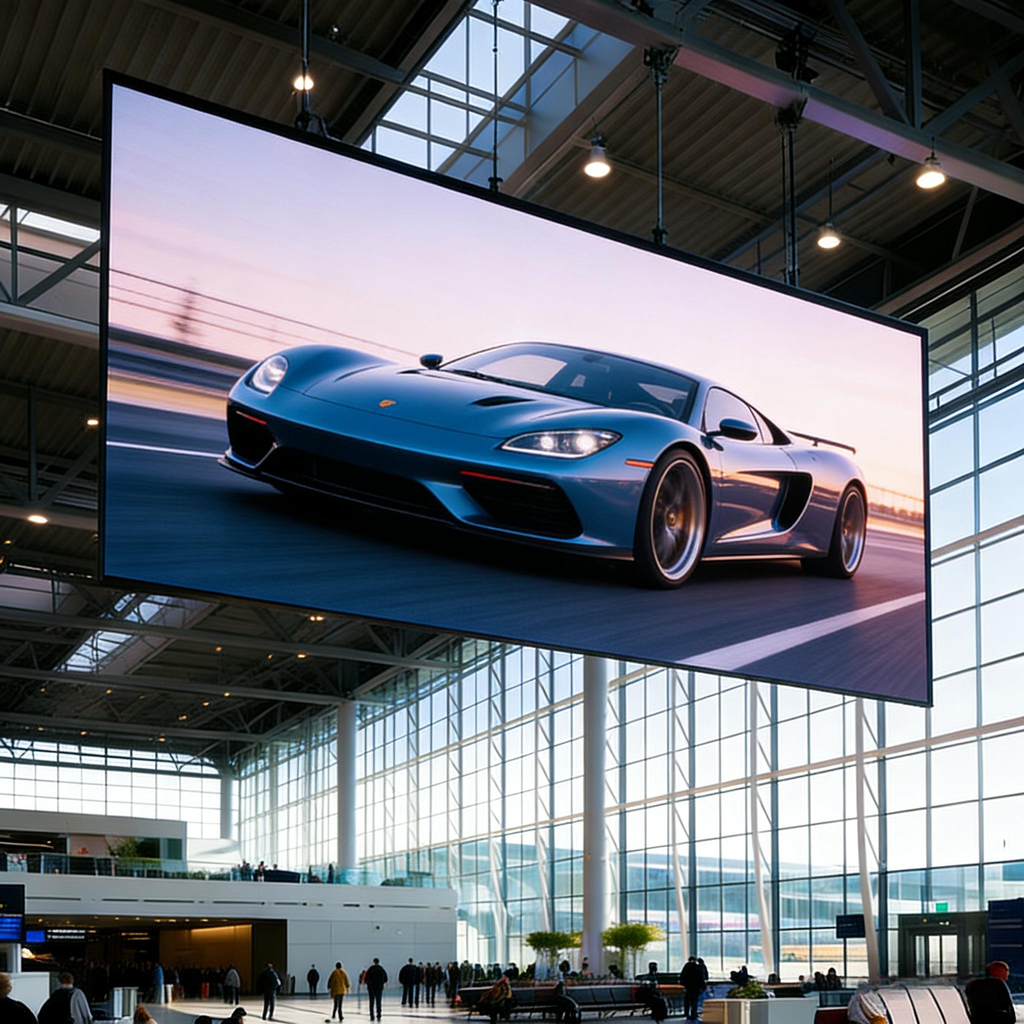 Ultra-thin Double-sided LED Poster Displays 8K LED display for Airports