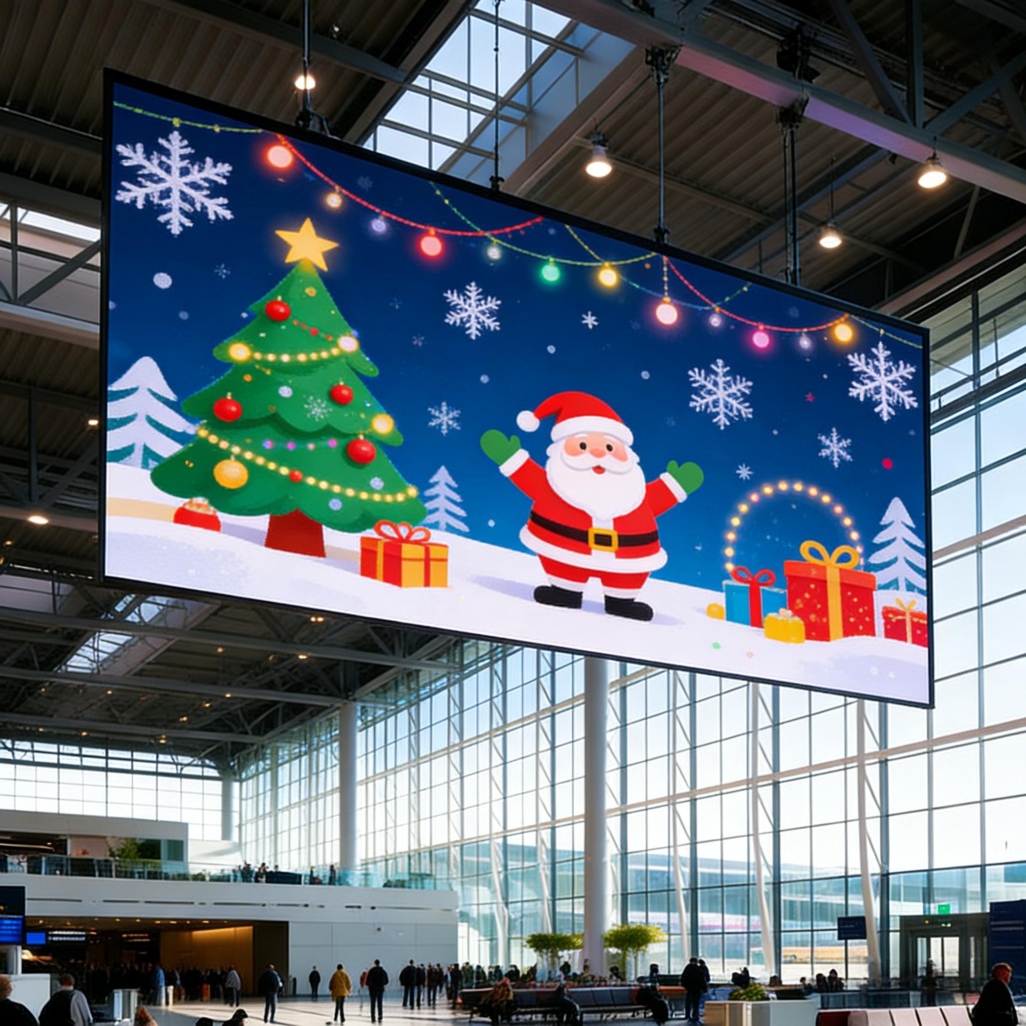 Ultra-thin Double-sided LED Poster Displays 8K LED display for Airports