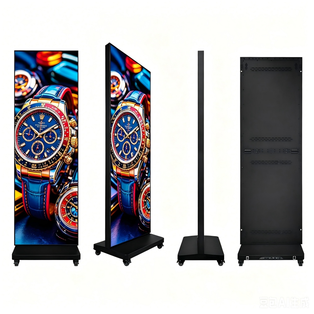 Dual-Sided Foldable LED Poster/Standing LED Advertising Screen