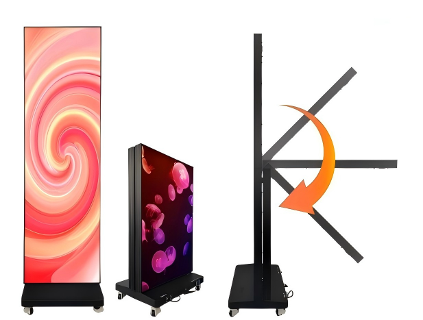 Dual-Sided Foldable LED Poster/Standing LED Advertising Screen
