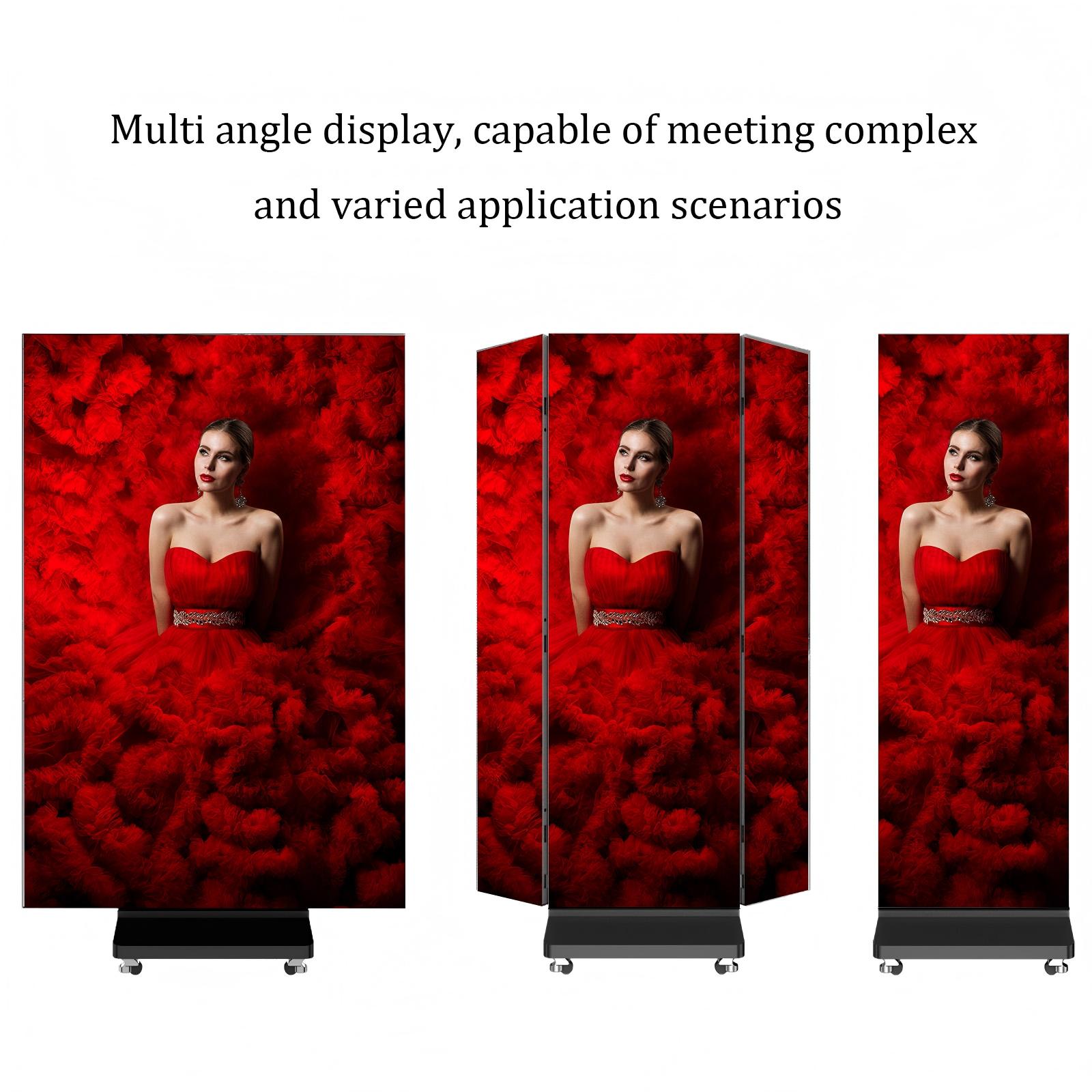 Tri-fold LED Poster Display