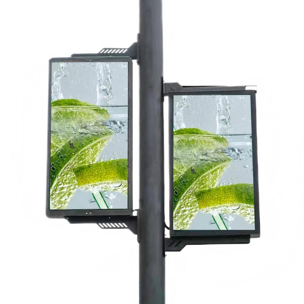 Outdoor Street Light Pole LED Display