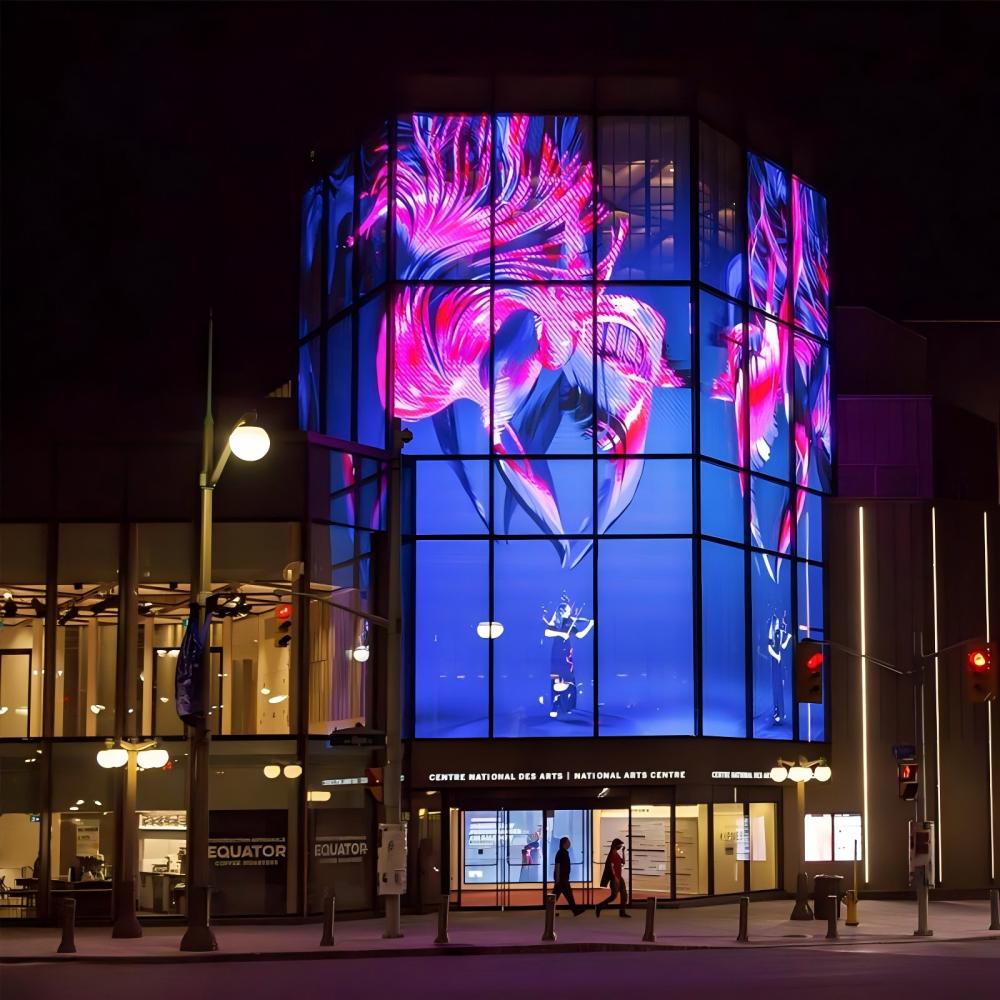 Outdoor transparent LED display 