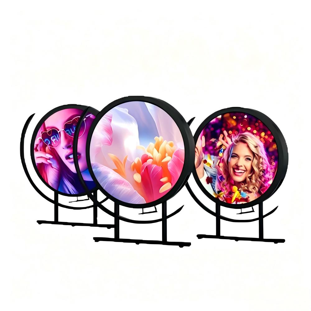 Double sided round logo led sign display |Circle LED Sign
